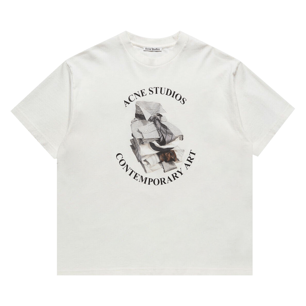 Buy Acne Studios Printed Short-Sleeve T-Shirt 'Off White' - AL0534