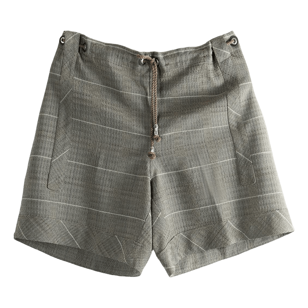 Buy Kiko Kostadinov Mosaic Check Kyan Shorts 'Taupe Check