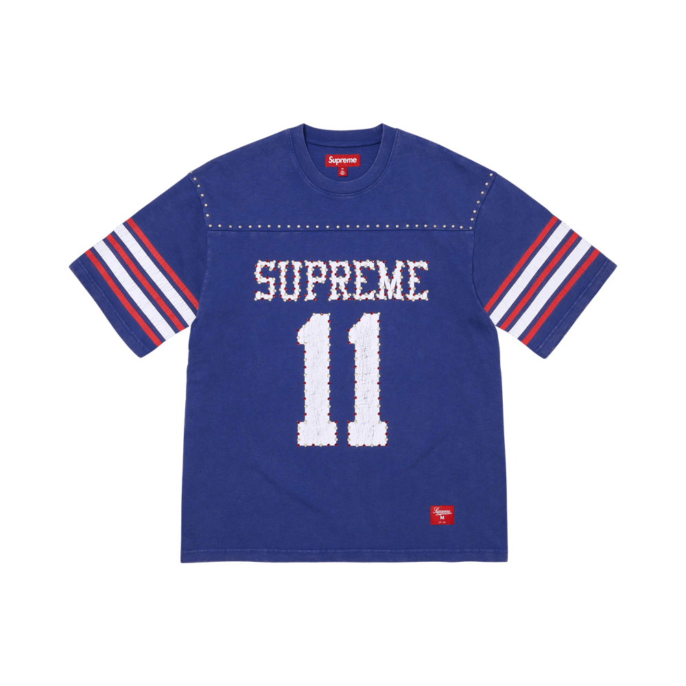 Buy Supreme Studded Short-Sleeve Top 'Blue' - SS26KN31 BLUE | GOAT