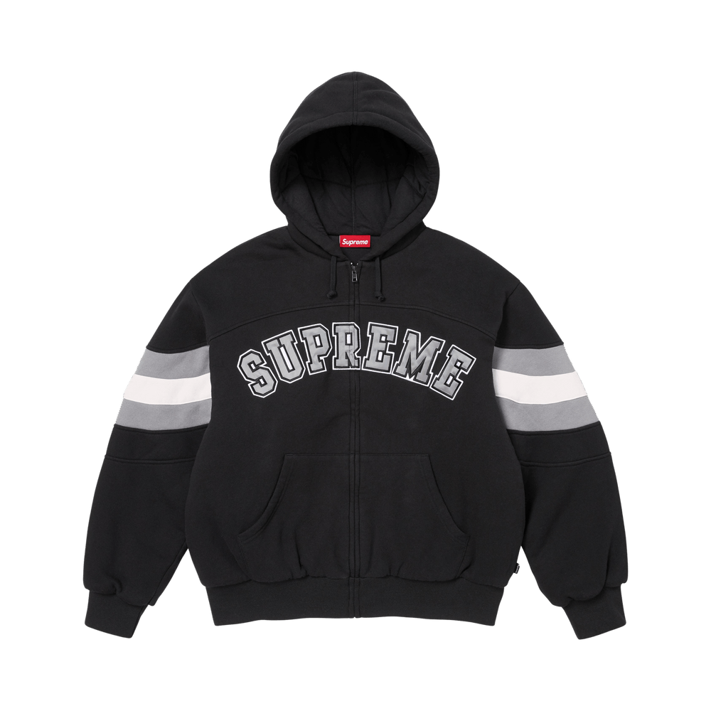 Buy Supreme Filled Zip Up Hooded Sweatshirt 'Black' - SS26SW29
