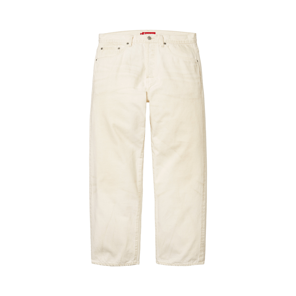 Buy Supreme Distressed Loose Fit Selvedge Jean 'Washed White