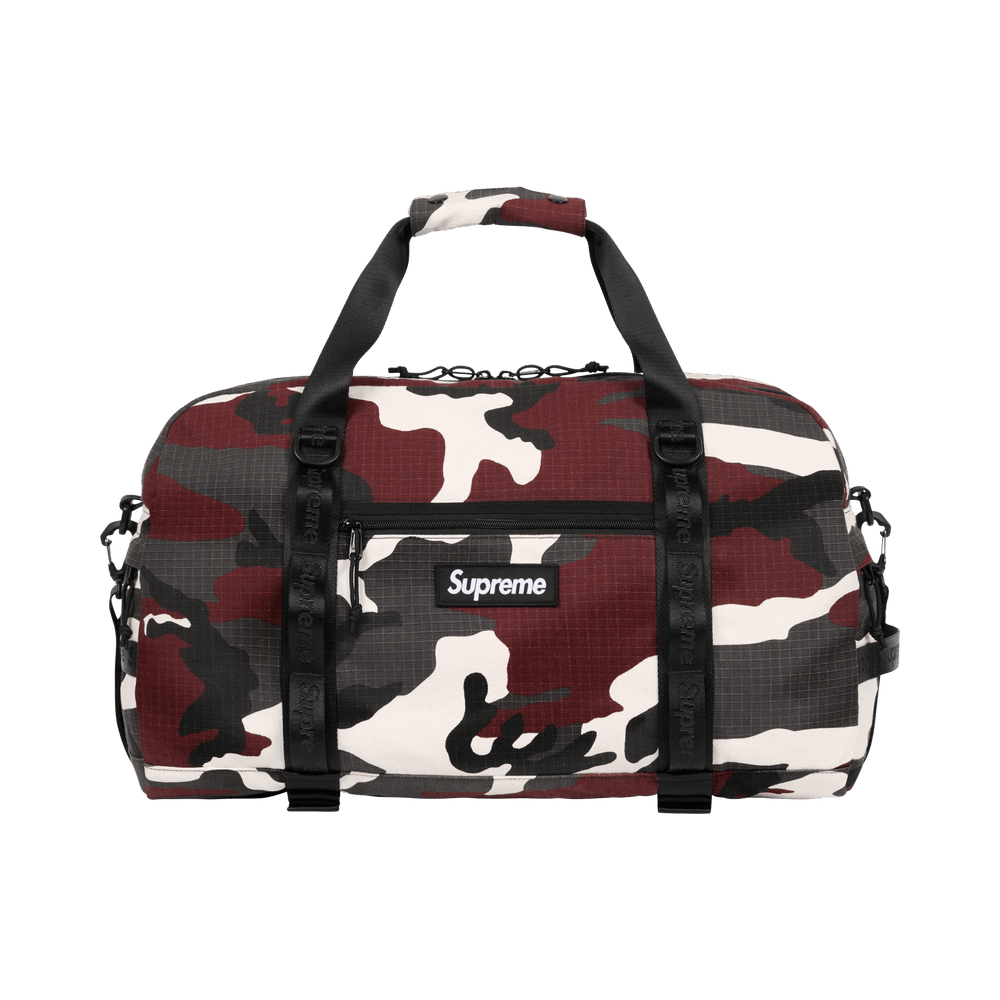 Buy Supreme Duffle Bag 'Red Camo' - SS26B2 RED CAMO | GOAT