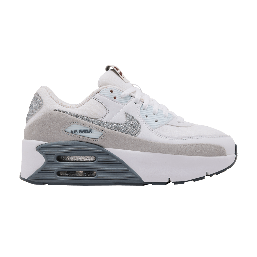 Buy Nike Wmns Air Max 90 LV8 'Glitter Swoosh' - HQ3456 191 | GOAT