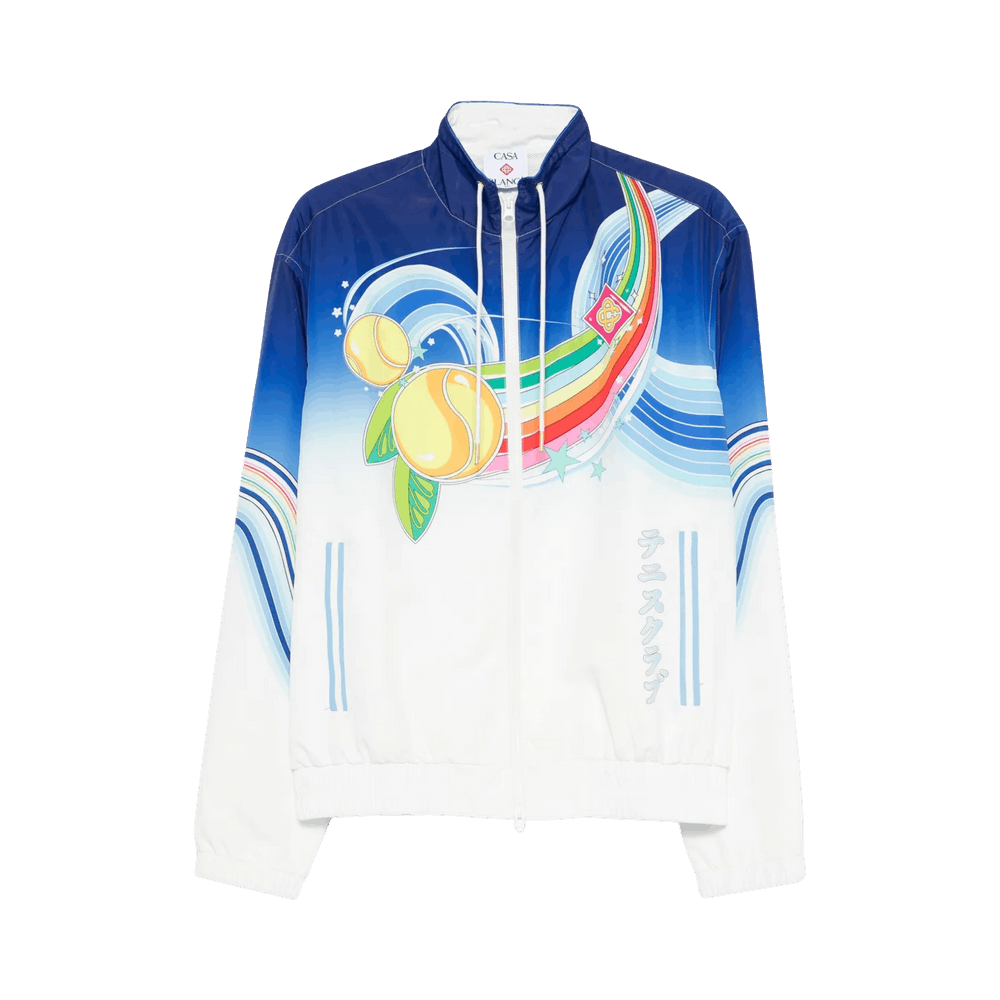 Buy Casablanca Graphic Zipped Jacket 'White' - M AW25 JK 033 01
