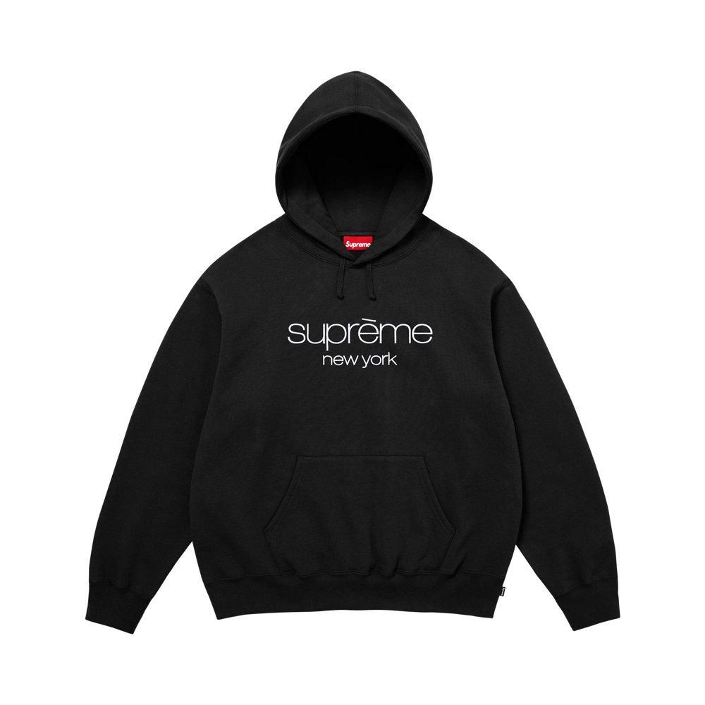 Buy Supreme Classic Logo Hooded Sweatshirt 'Black' - SS26SW11
