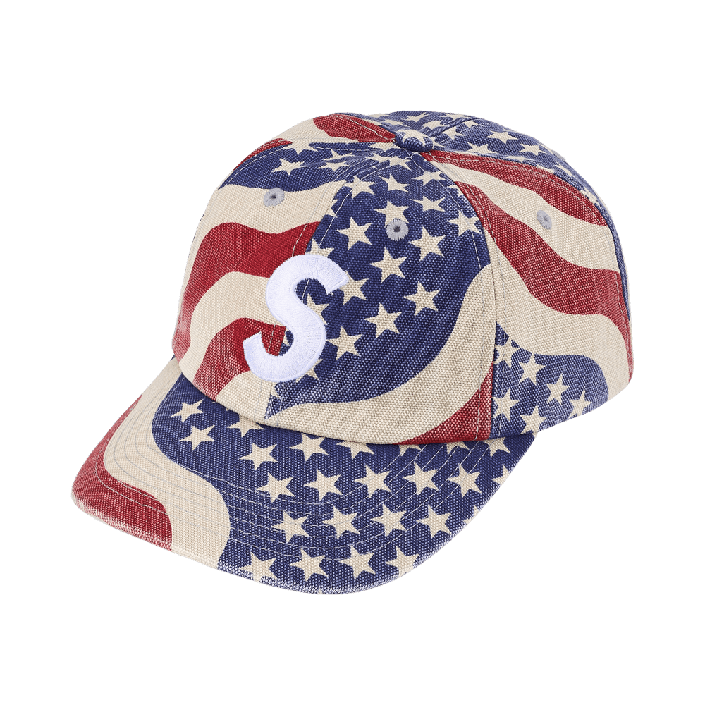 Supreme Pigment Coated S Logo 6-Panel 'Flag'