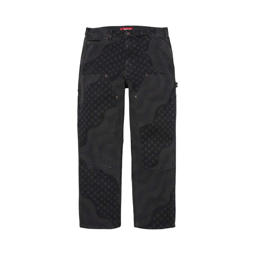 Supreme Flag Double Knee Painter Pant 'Black'
