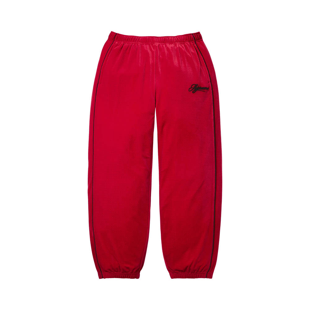Buy Supreme Velour Mesh Track Pant 'Red' - SS26P14 RED | GOAT