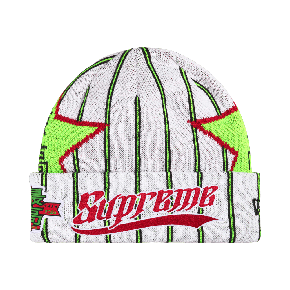 Buy Supreme New Era Stars Beanie 'Stripe' - SS26BN18 STRIPE | GOAT