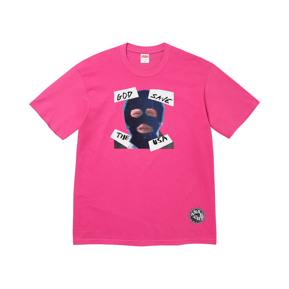 Buy Supreme God Save Us Tee 'Fuchsia' - SS26T69 FUCHSIA | GOAT