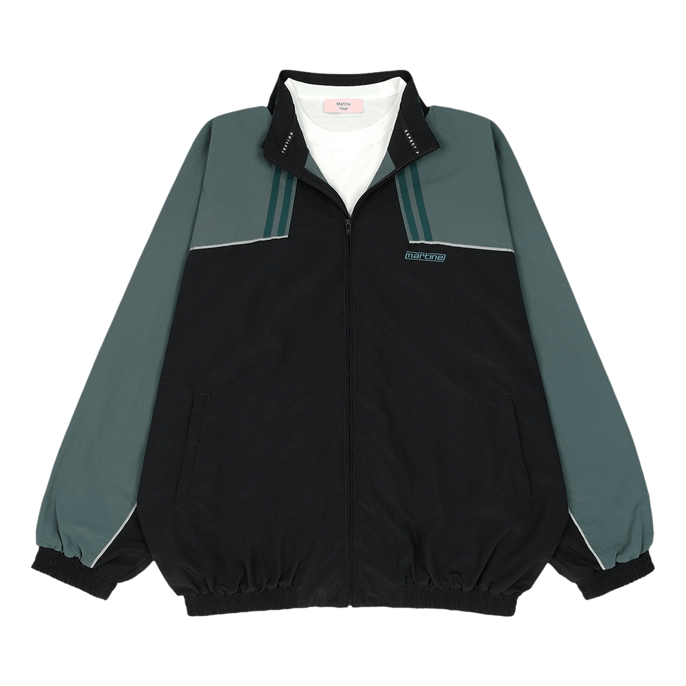 Buy Martine Rose T-Lining Track Jacket 'Black/Teal' - 127WP01060