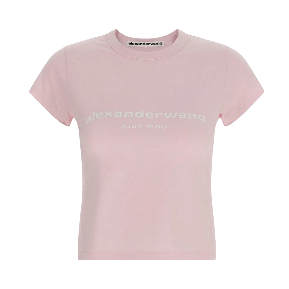 Buy Alexander Wang Hotfix Logo Tee 'Light Pink' - 1CC2261292 680