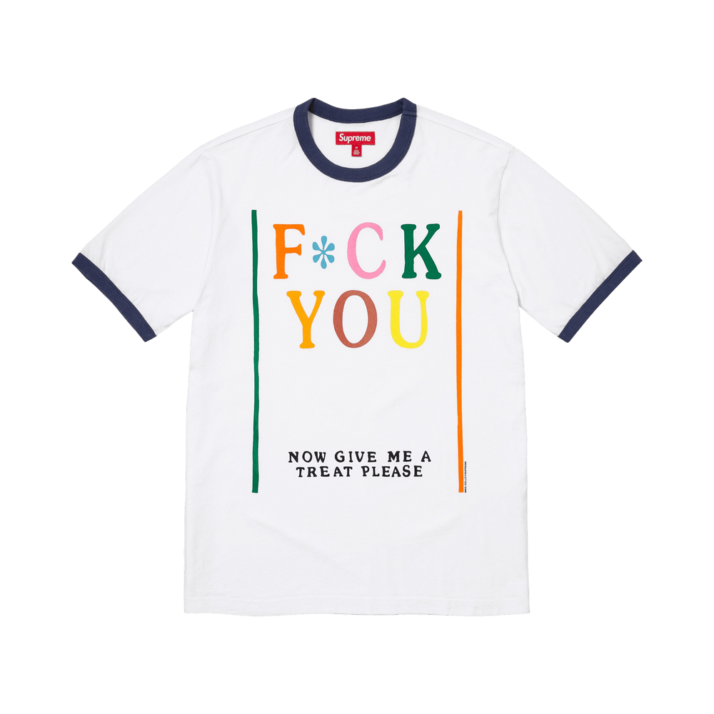 Buy Supreme x Mike Kelley Ringer Tee 'White' - SS26KN74 WHITE | GOAT