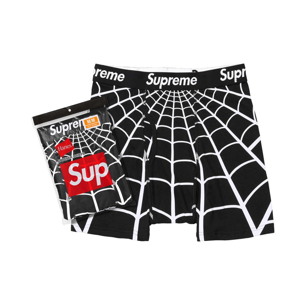 Buy Supreme x Hanes Spider-Man Boxer Briefs (2 Pack) 'Black