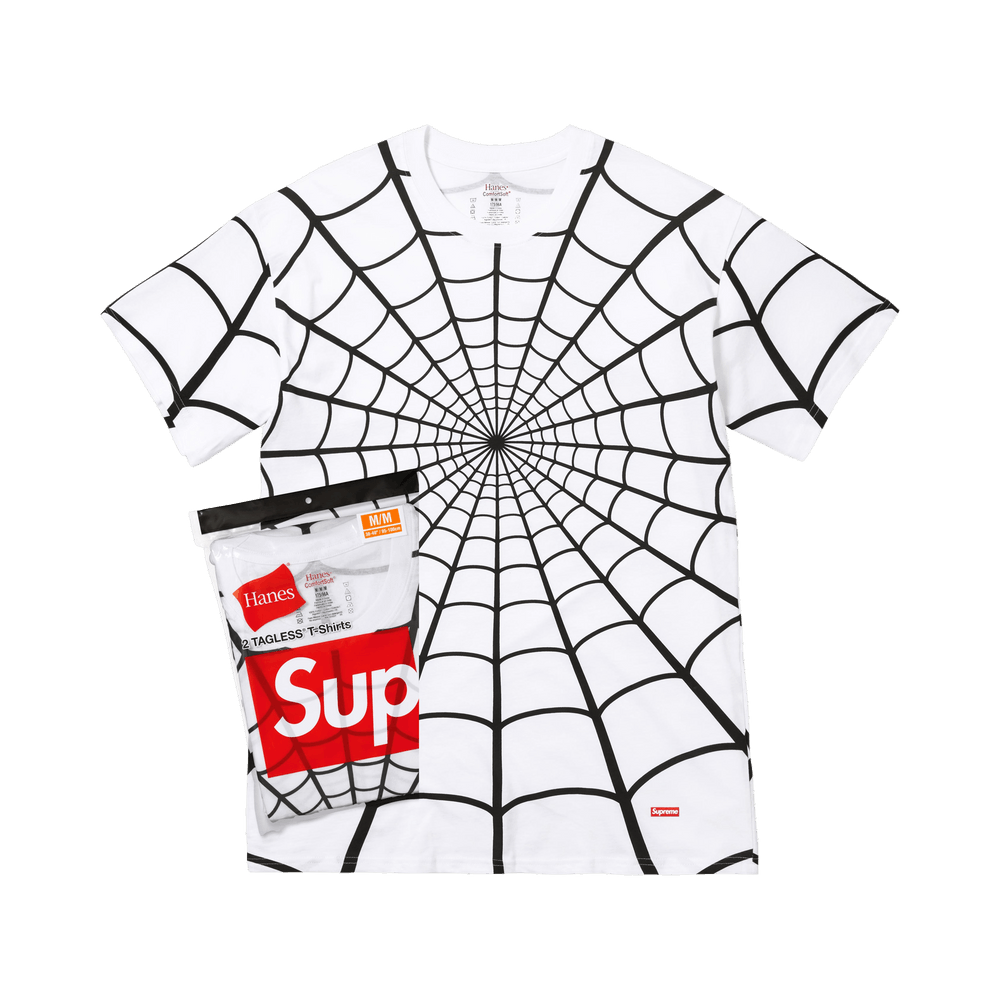 Buy Supreme x Hanes Spider-Man Tagless Tees (2 Pack) 'White