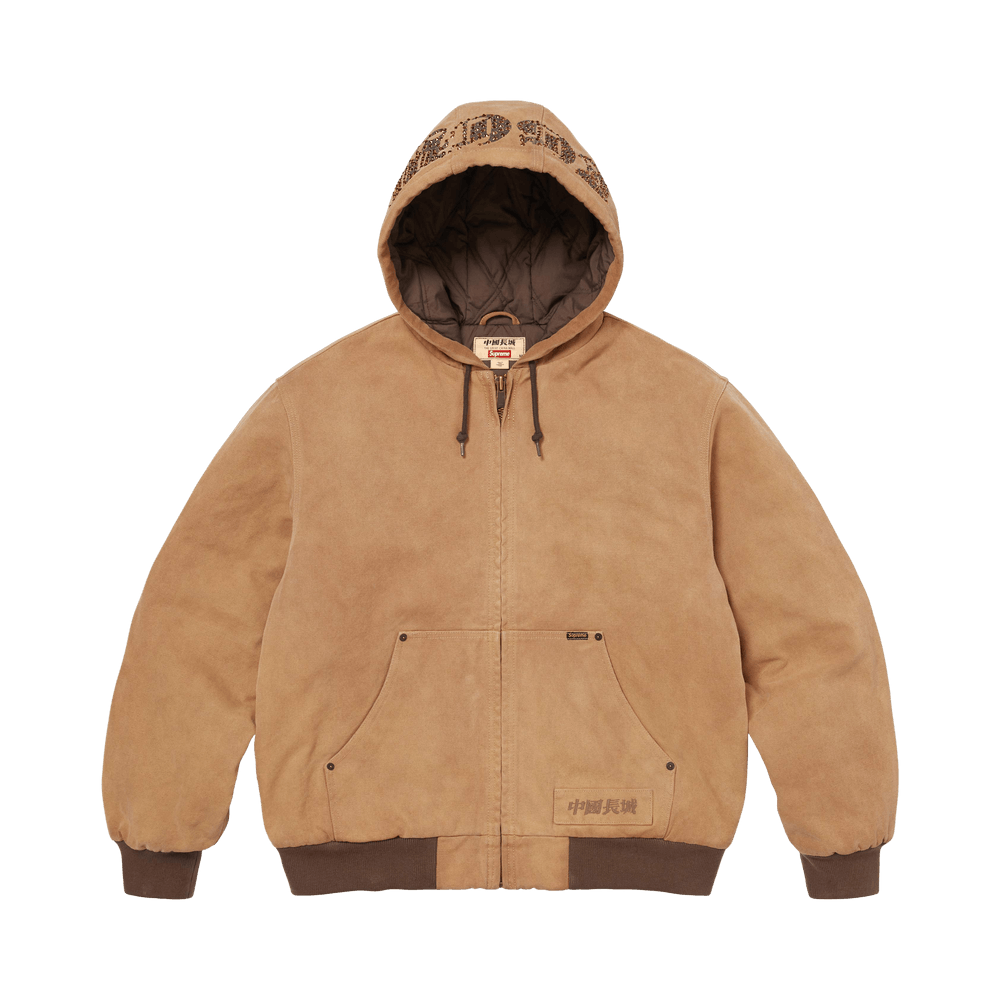 Buy Supreme x The Great China Wall Hooded Work Jacket 'Tan