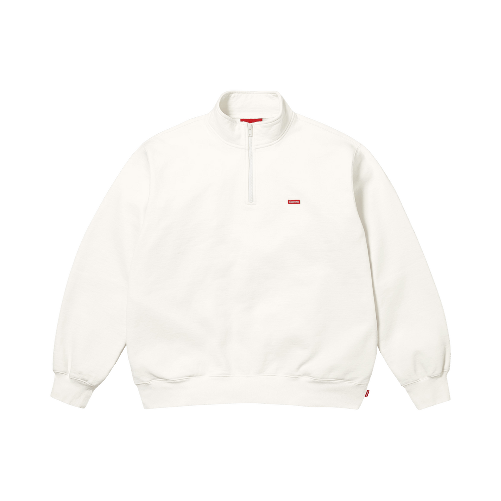 Buy Supreme Small Box Half Zip Pullover 'White' - SS26SW5 WHITE