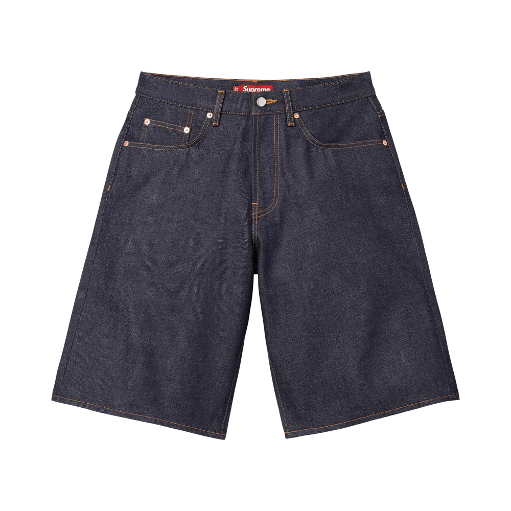 Buy Supreme Baggy Selvedge Denim Short 'Rigid Indigo' - SS26SH2