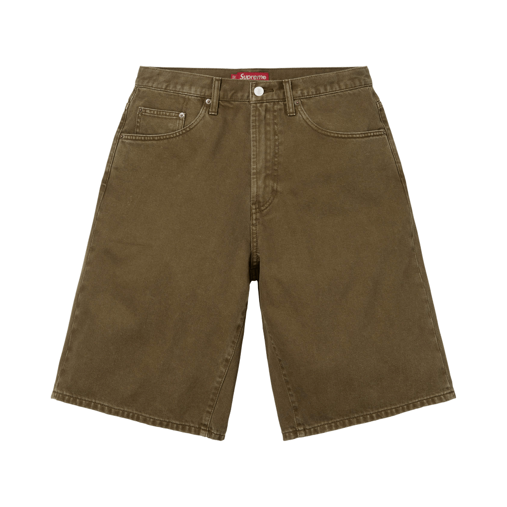 Buy Supreme Baggy Denim Short 'Olive' - SS26SH15 OLIVE | GOAT
