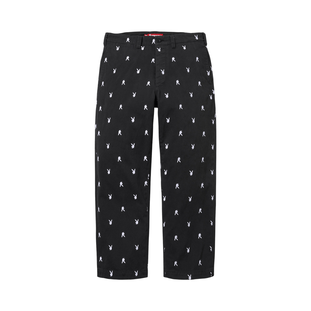 パンツ Supreme Chino Pant Play boy Black 32 Buy Supreme Chino Pant 'Black Playboy' - SS26P49B BLACK PLAYBOY | GOAT
