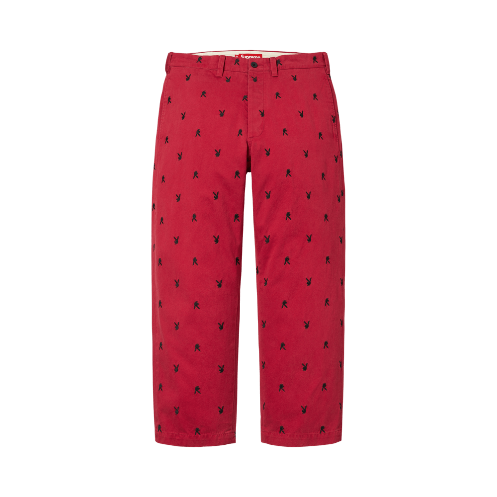 Buy Supreme Chino Pant 'Red Playboy' - SS26P49B RED PLAYBOY | GOAT
