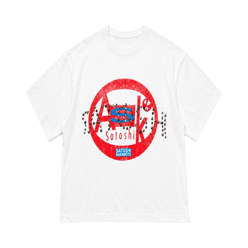 Buy Satoshi Nakamoto Ask Satoshi Tee 'White' - SS26TEE014 WHIT | GOAT