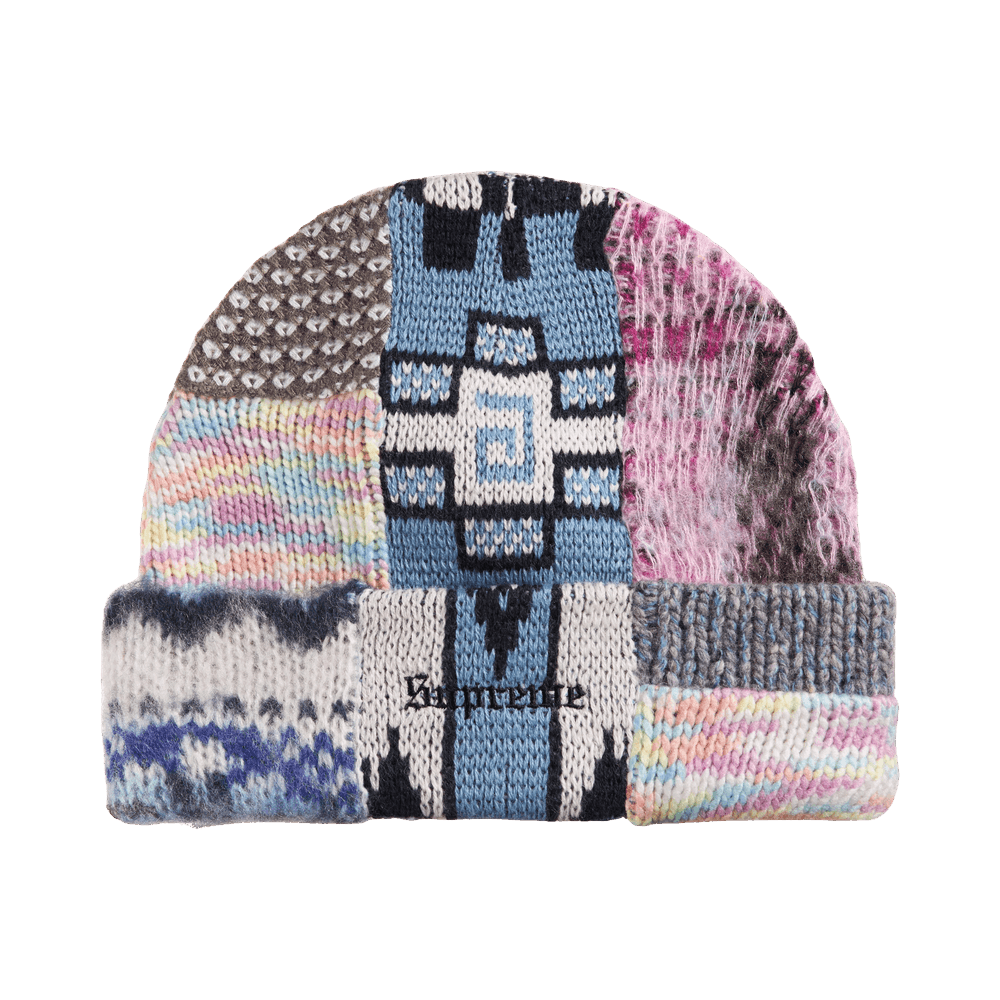 Buy Supreme Patchwork Beanie 'Light Blue' - SS26BN37 LIGHT BLUE | GOAT