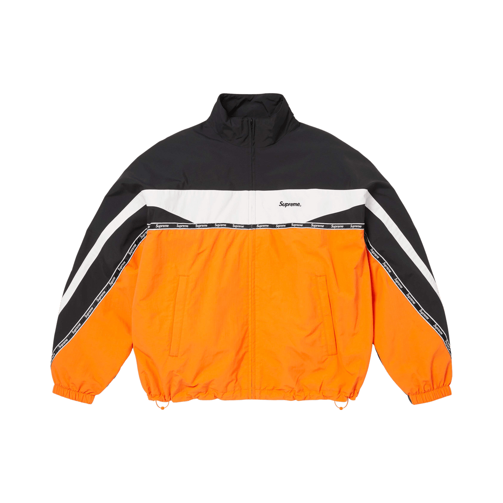Buy Supreme Logo Taping Track Jacket 'Orange' - SS26J107 ORANGE | GOAT