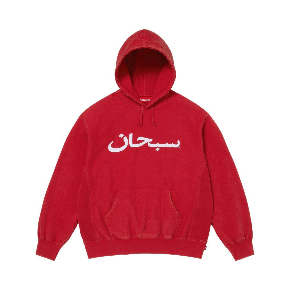 Buy Supreme Arabic Logo Hooded Sweatshirt 'Red' - SS26SW73 RED | GOAT
