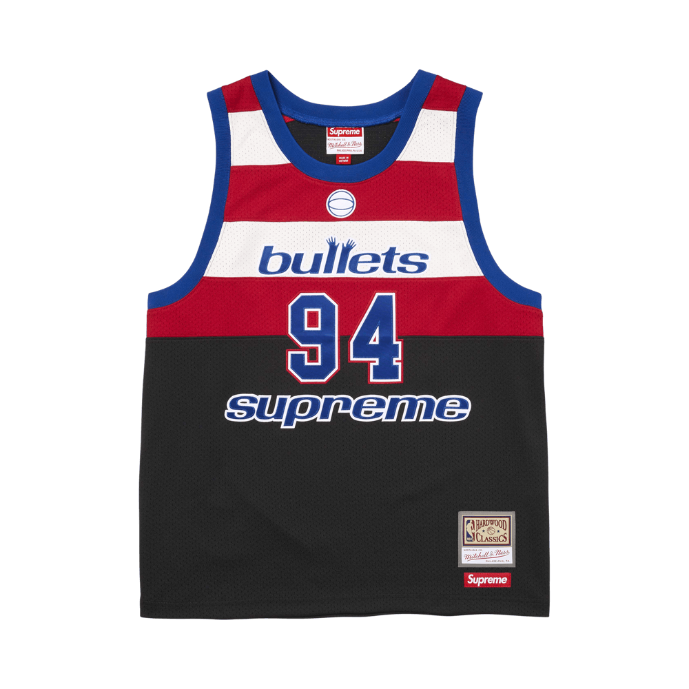 Buy Supreme x Mitchell & Ness Teams Jersey 'Black' - SS26KN76