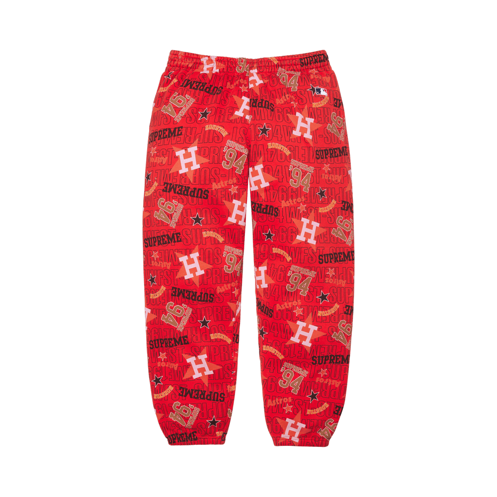 Buy Supreme x Mitchell & Ness Teams Sweatpant 'Red' - SS26P68 RED