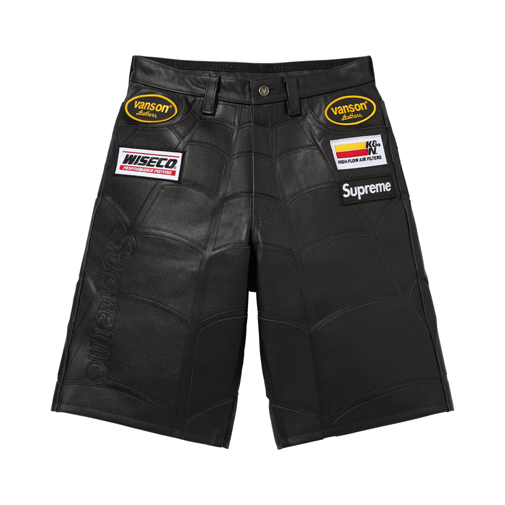 Buy Supreme x Vanson Leathers Spider-Man Short 'Black' - SS26SH31
