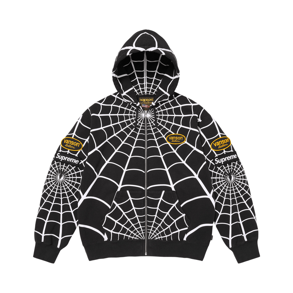 虎*徹様 supremeパーカー Buy Supreme x Vanson Leathers Spider-Man Zip Up Hooded Sweatshirt
