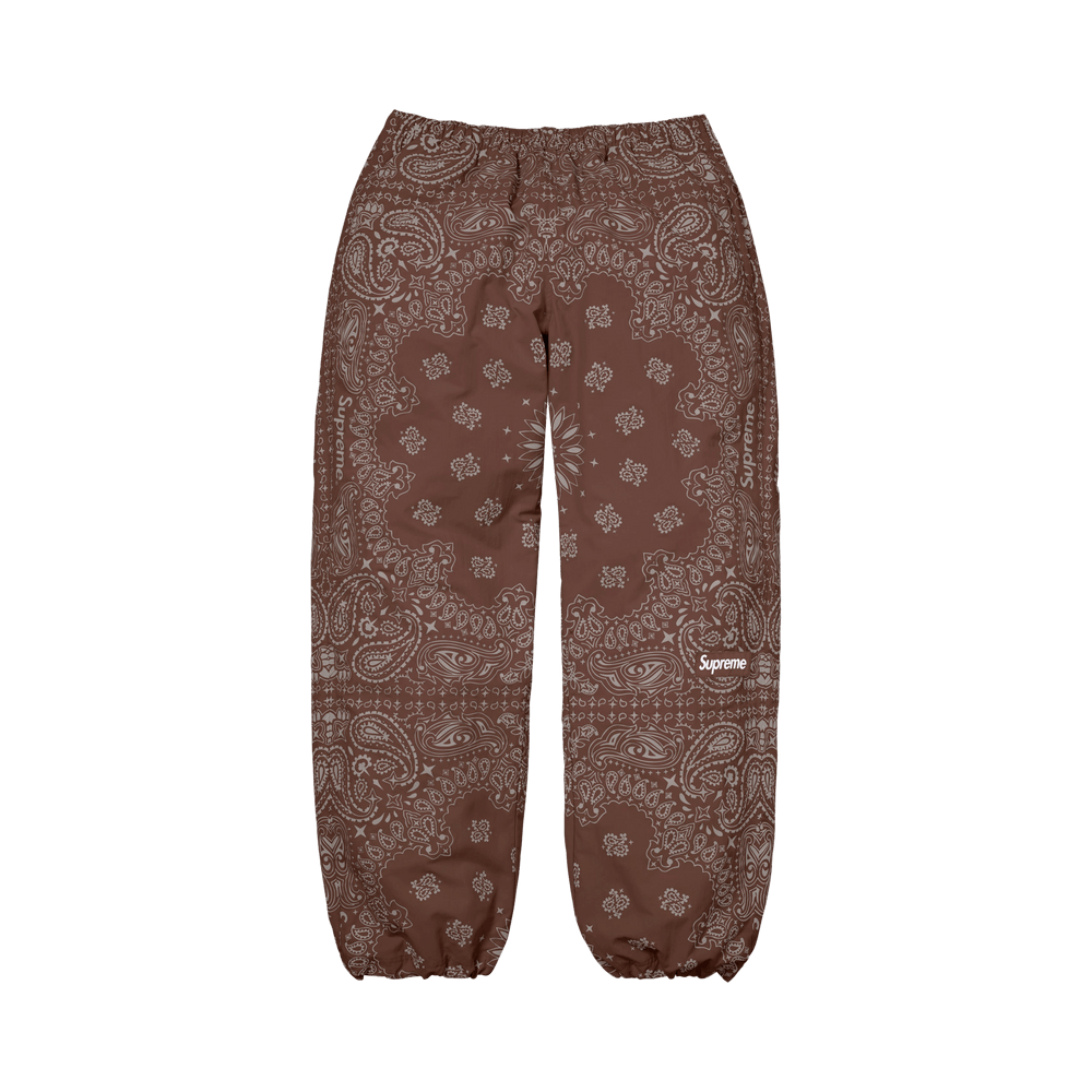 Buy Supreme Reflective Bandana Track Pant 'Brown' - SS26P70 BROWN