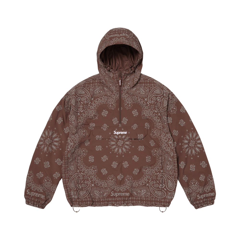 Buy Supreme Reflective Bandana Anorak 'Brown' - SS26J77 BROWN | GOAT