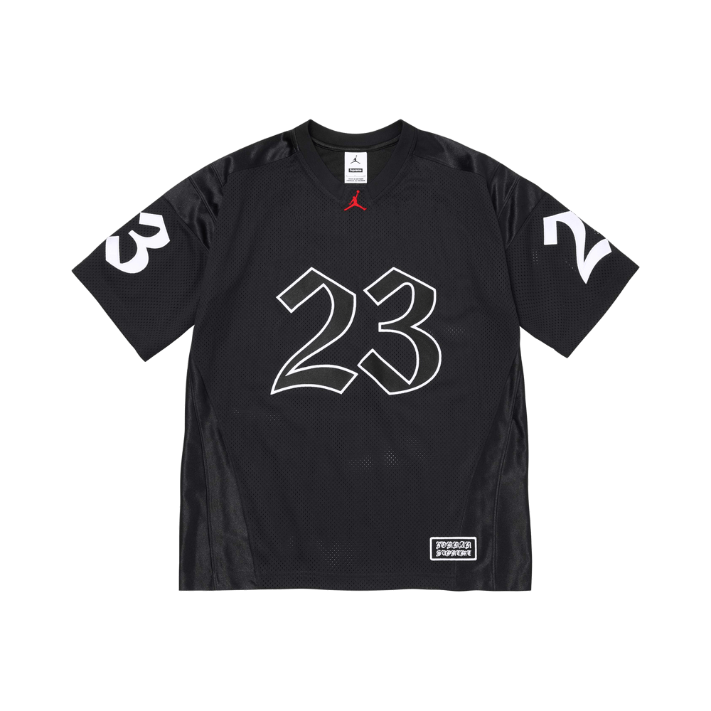 Buy Supreme x Jordan Warm Up Jersey 'Black' - SS26KN23 BLACK | GOAT