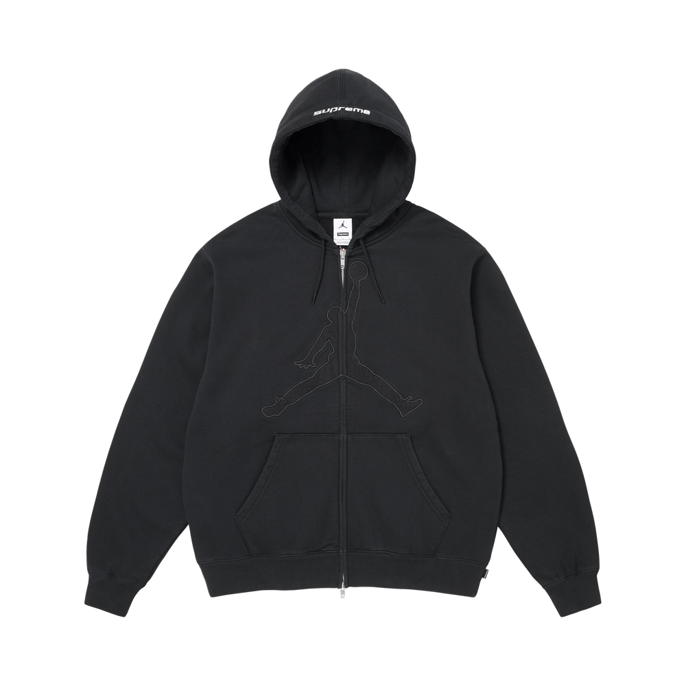 Buy Supreme x Jordan Zip Up Hooded Sweatshirt 'Black' - SS26SW24