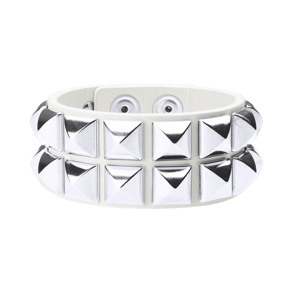 Buy Supreme Studded Leather Bracelet 'White' - SS26B38 WHITE | GOAT