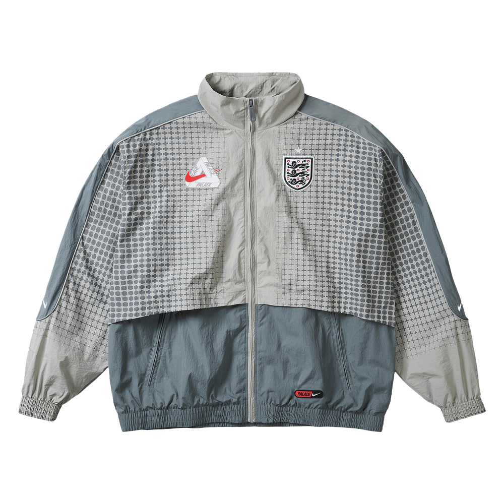 Buy Palace x Nike England Solo Swoosh Track Jacket 'Pewter Grey