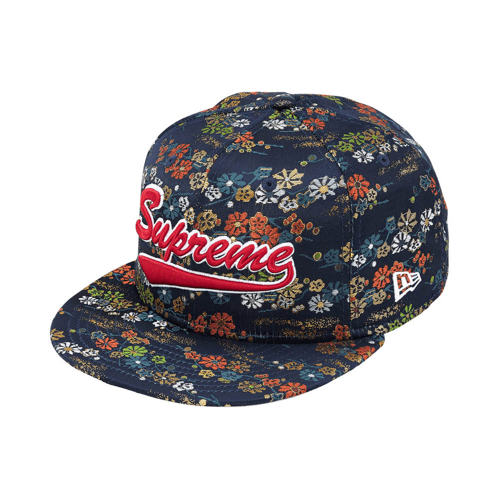 Buy Supreme Floral Jacquard New Era 'Navy' - SS26H NAVY | GOAT