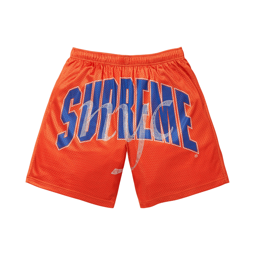 Buy Supreme Rhinestone Mesh Short 'Orange' - SS26SH48 ORANGE | GOAT
