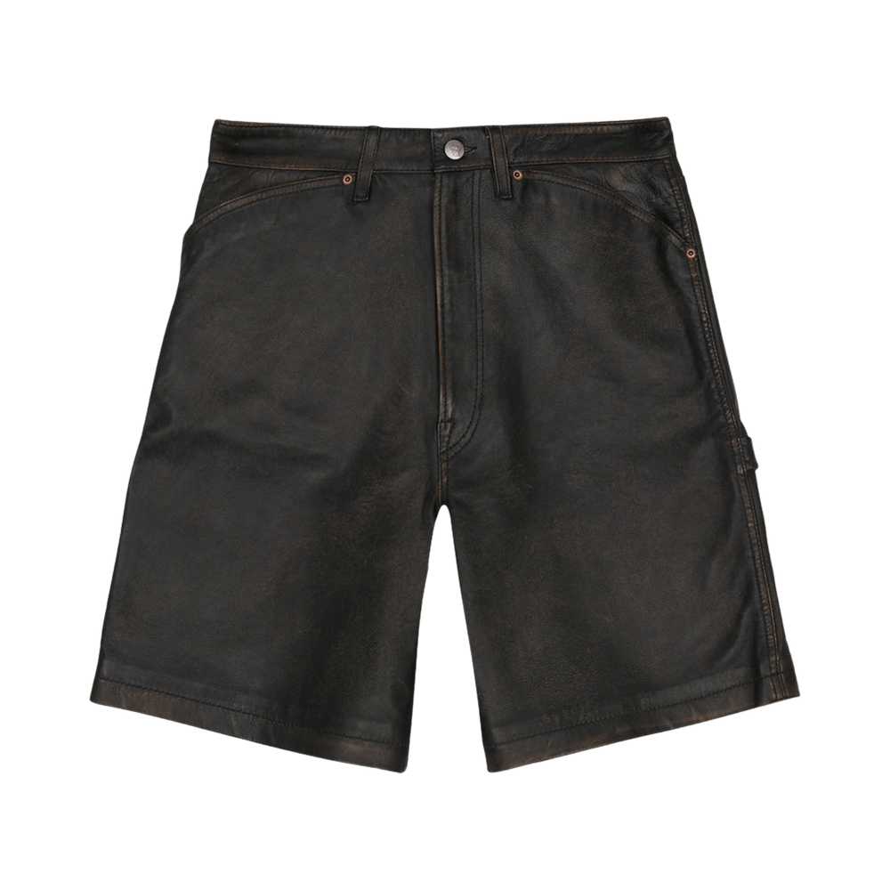 Buy Brain Dead x Coach Leather Shorts 'Black' - 00593