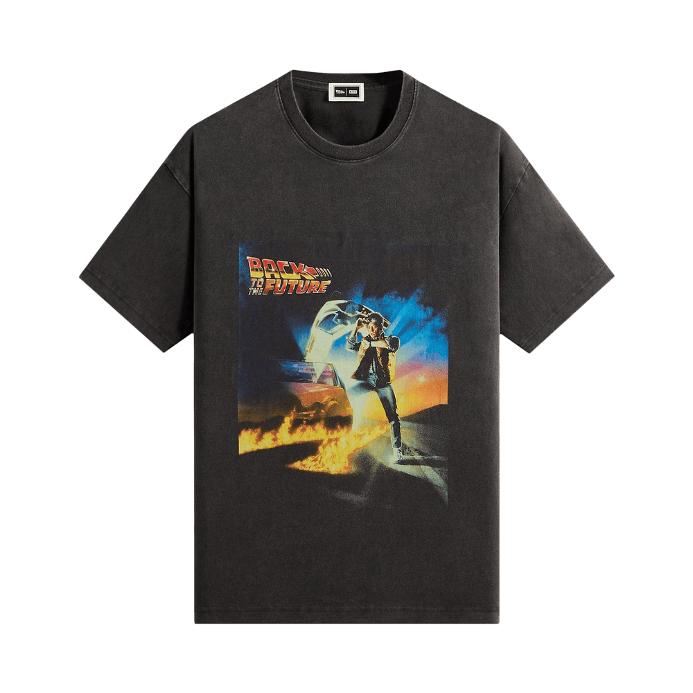 Buy Kith For Back To The Future Chrome Title Vintage Tee 'Black