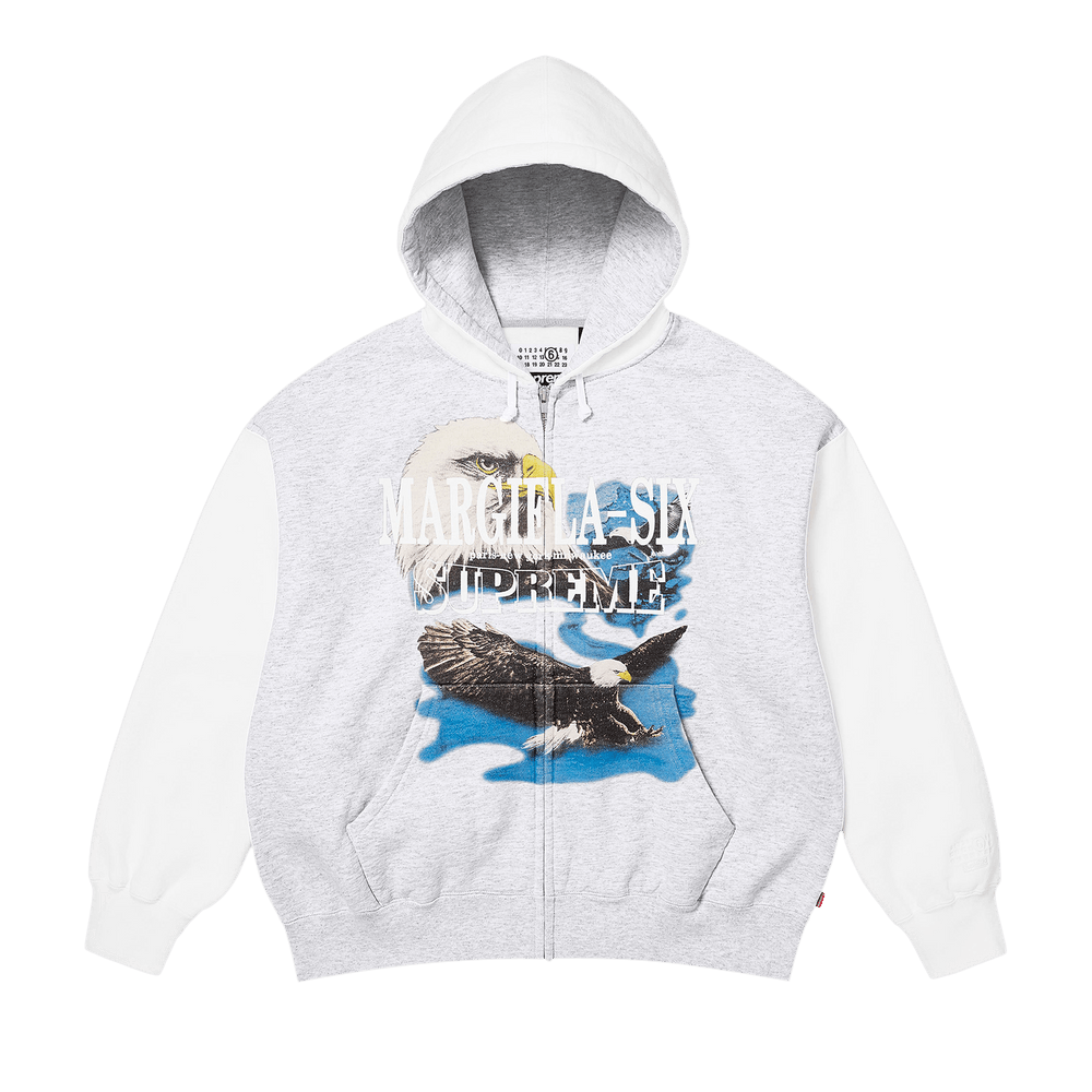 Buy Supreme x MM6 Maison Margiela Eagle Zip Up Hooded Sweatshirt