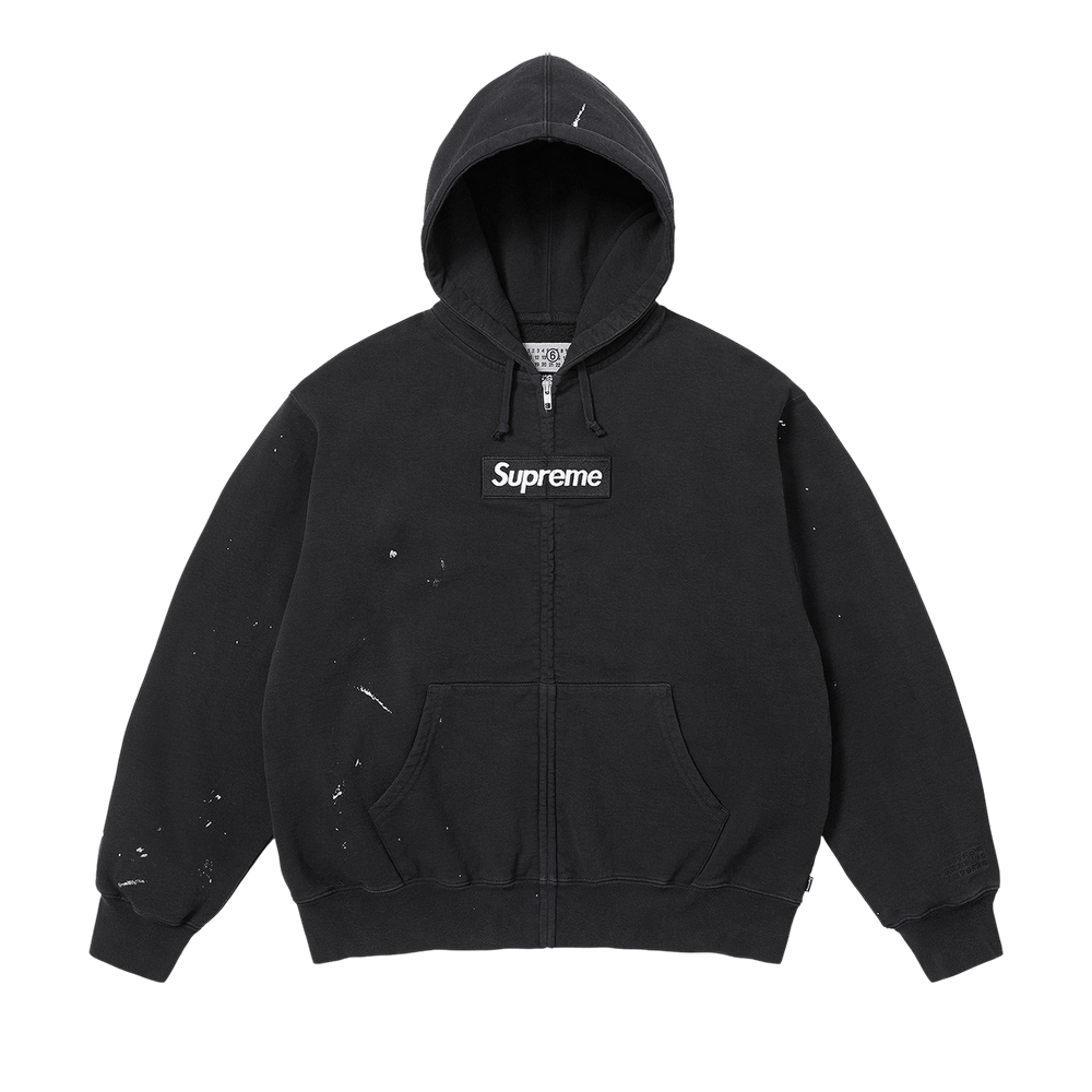 m*y様 supreme Box logo Black ダメージ加工 Buy Supreme x MM6 Maison Margiela Box Logo Zip Up Hooded