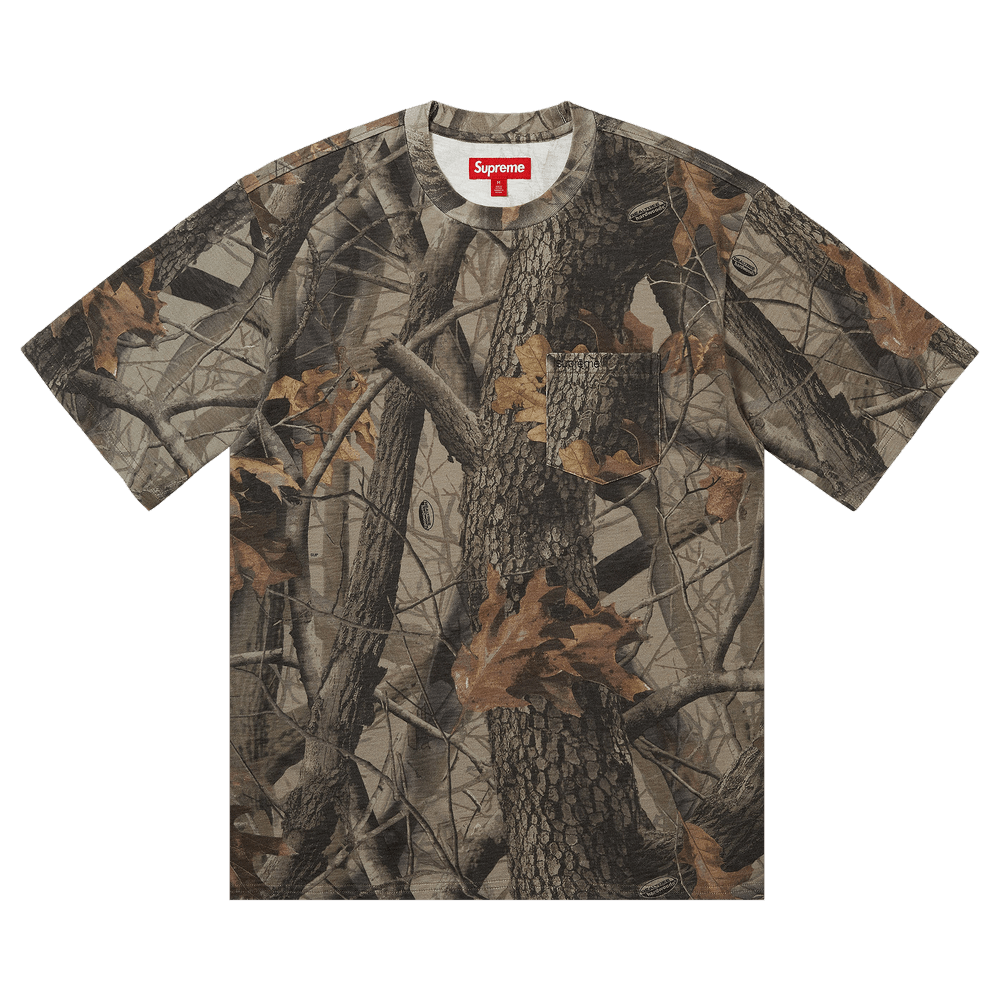 Buy Supreme Short-Sleeve Pocket Tee 'Realtree Hardwoods Camo
