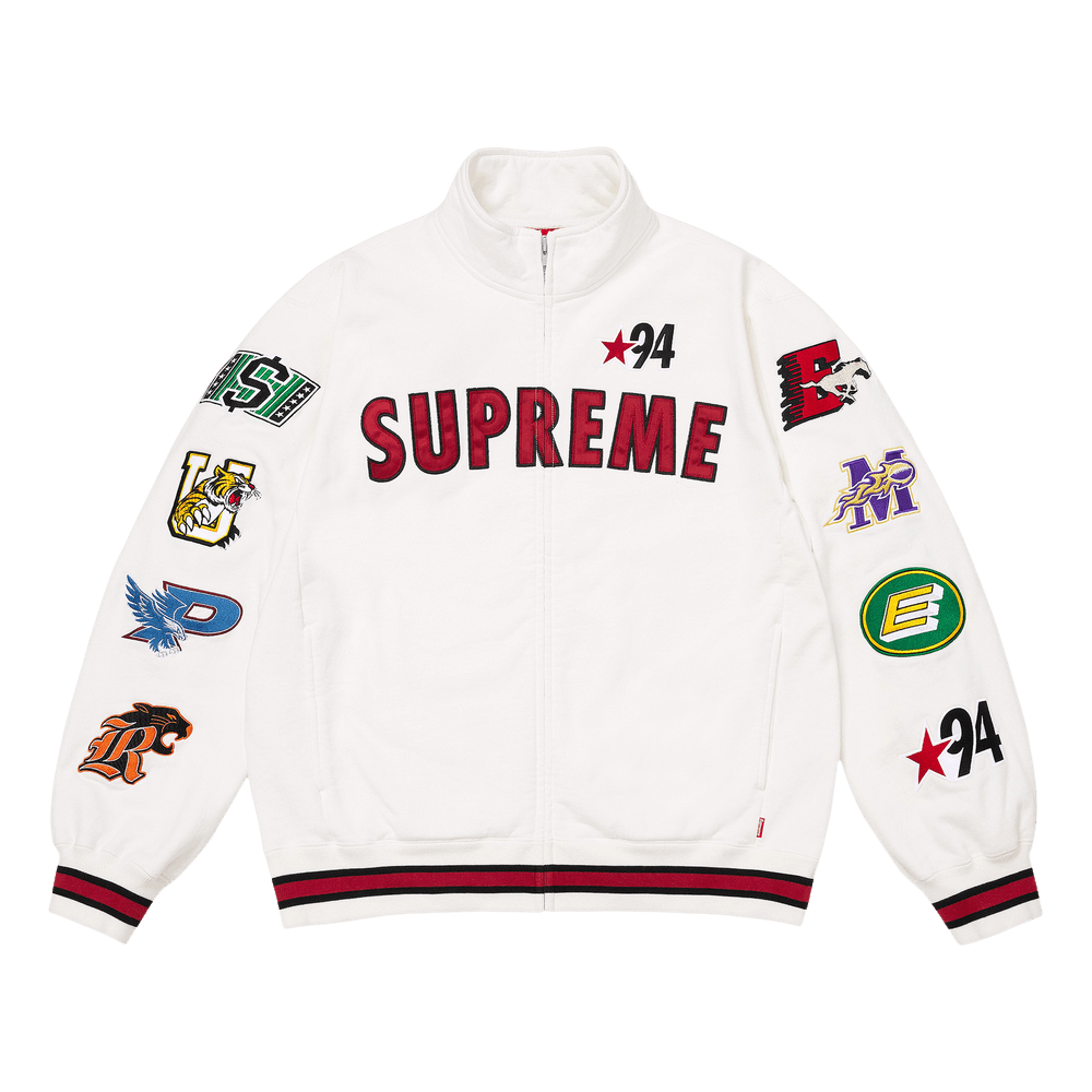 Buy Supreme Mascots Zip Up Sweatshirt 'White' - SS26SW27 WHITE | GOAT