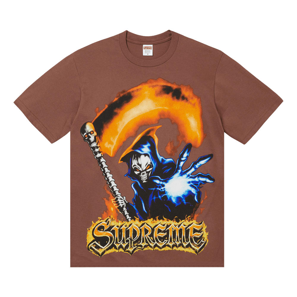 Buy Supreme Grim Reaper Tee 'Brown' - SS26T68 BROWN | GOAT