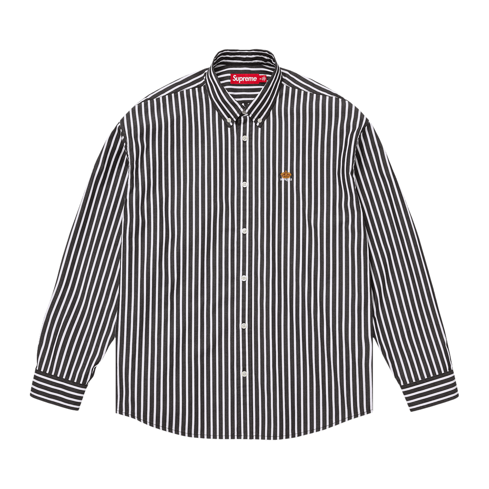 Buy Supreme Stripe Shirt 'Black' - SS26S3 BLACK | GOAT