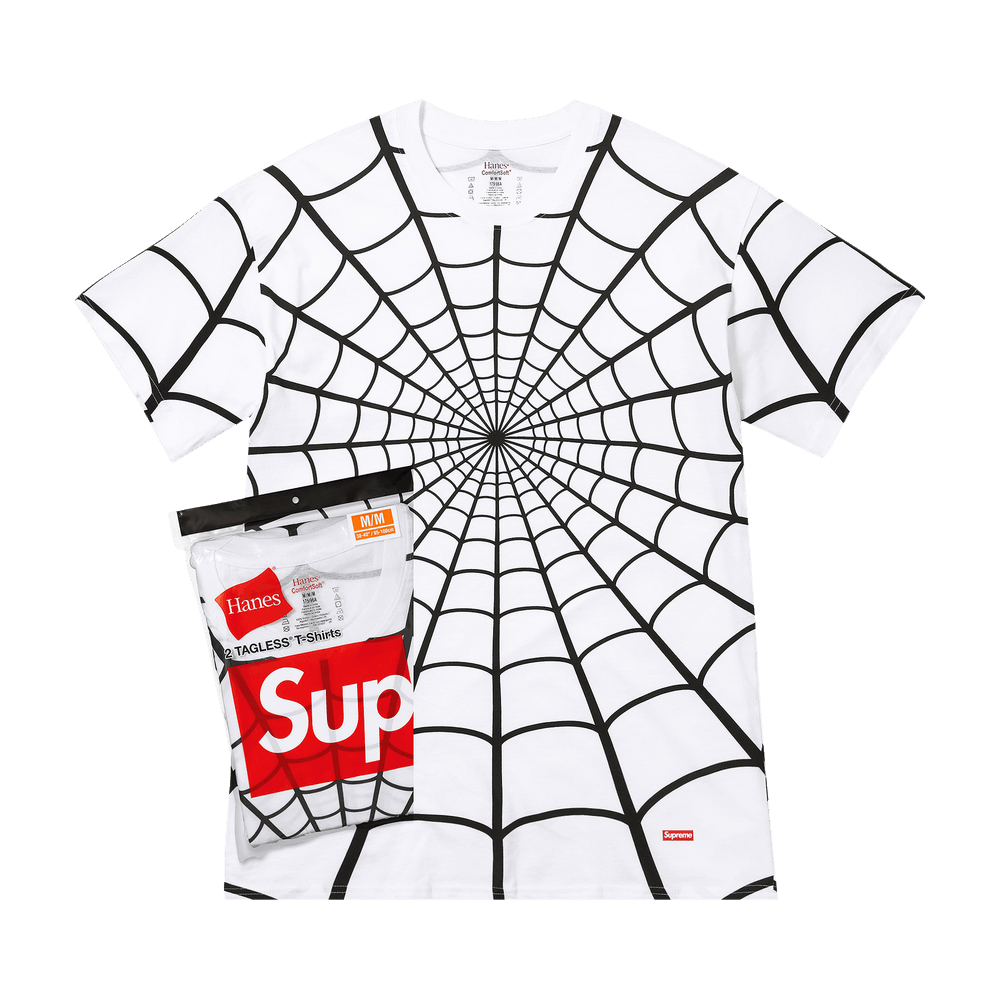 Buy Supreme x Hanes Spider-Man Tagless Tees (2 Pack) 'White